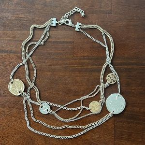 Metal Layered  Necklace